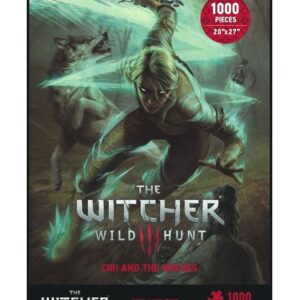 Witcher 3 Wild Hunt Puzzle Ciri ja hundid