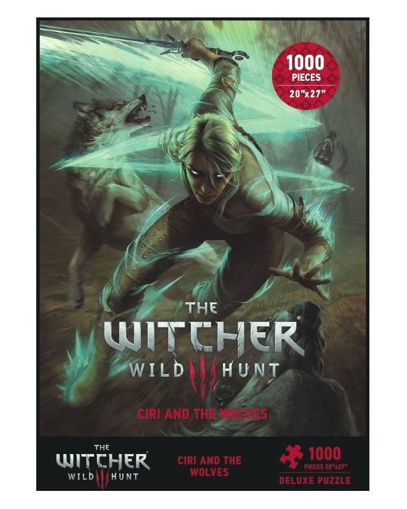 Witcher 3 Wild Hunt Puzzle Ciri ja hundid