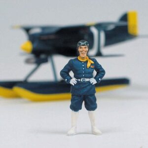 Porco Rosso mudelikomplekt koos figuuriga 1/48 Curtiss R3C-0 Seaplane & Curtis