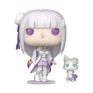 Re:Zero POP!&Buddy Animation Vinyl Figures Emilia w/Puck 9 см