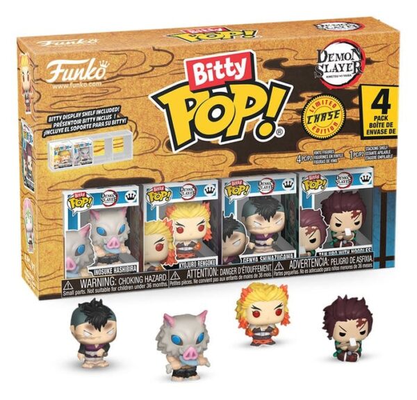 Demon Slayer: Kimetsu no Yaiba Bitty POP! Vinyl Figure 4-Pack Inosuke 2,5 см