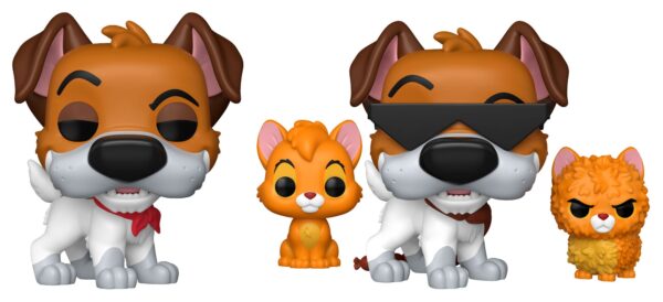 Oliver & Co. POP!&Buddy Movies vinüülfiguurid Dodger w/Oliver w/Chase 9 cm sortiment (6)