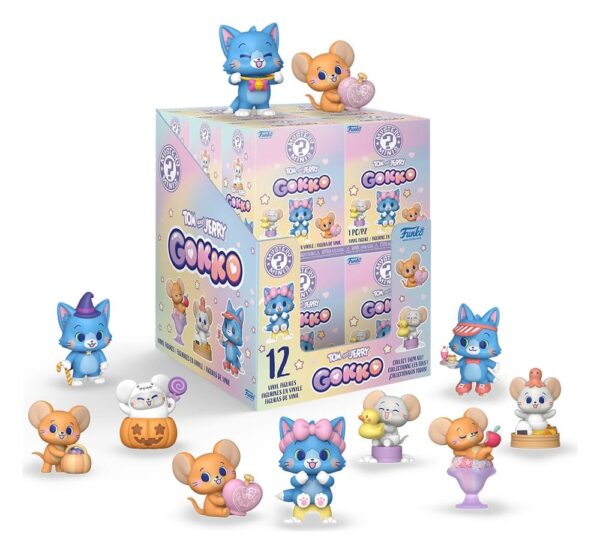Tom & Jerry Gokko salapärased minifiguurid 5 cm Display (12)