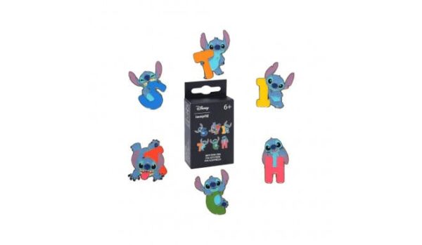 Lilo & Stitch by Loungefly Email Pins Blind Box Letters and Poses Display (18)