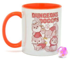 Подарочный набор Glassstaff Кружка и игральные кости D20 Dungeons & Doggos