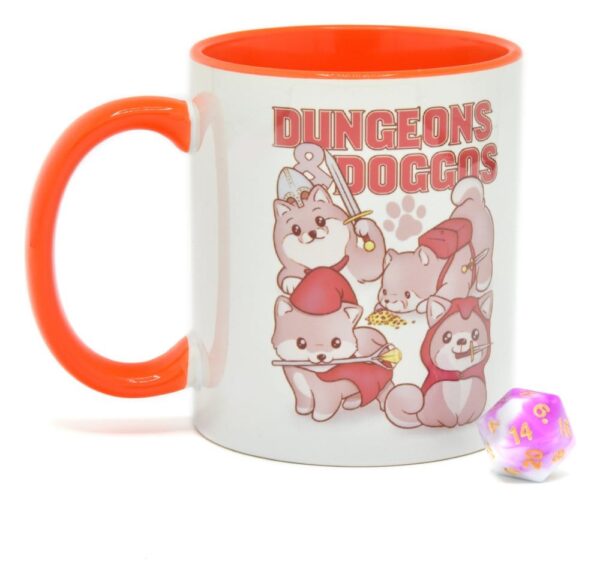 Подарочный набор Glassstaff Кружка и игральные кости D20 Dungeons & Doggos