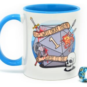 Подарочный набор Glassstaff Кружка и игральные кости D20 Guess I’ll Die