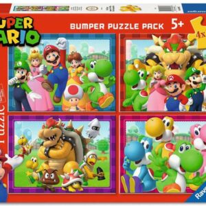 Super Mario Puzzle 4-Pack Time for Mario! (4×100 Pieces)