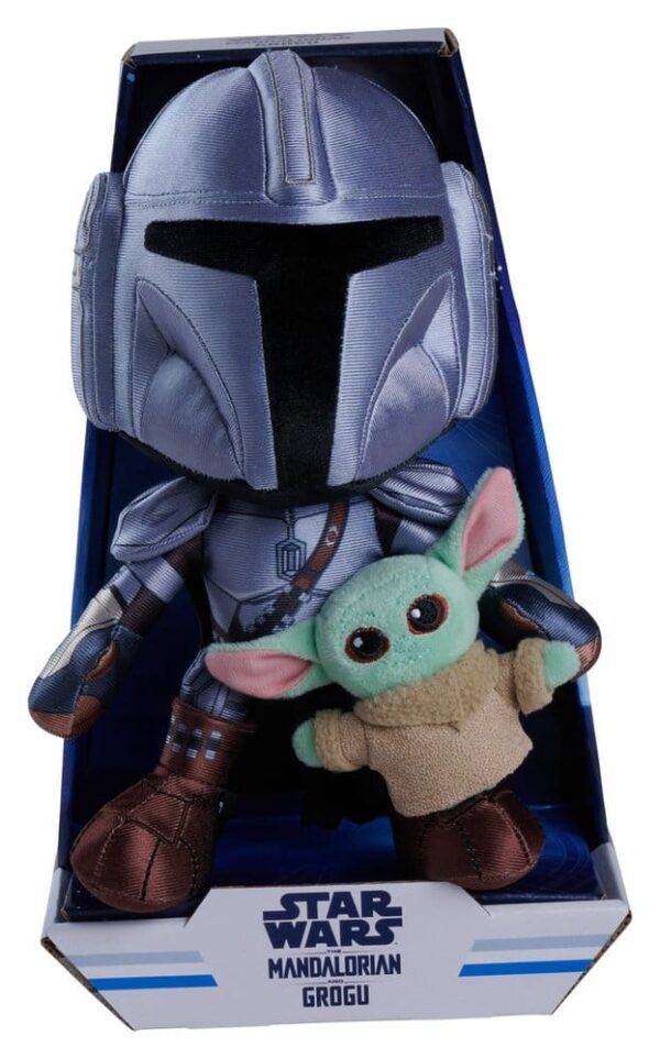 „Star Warsi“ Mandaloriaani pehmiknukk: Mandaloriaan ja Mini Grogu, 25 cm