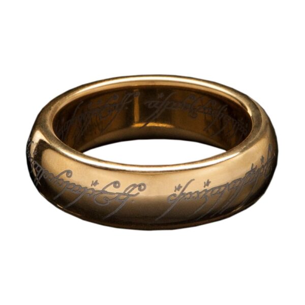 Sõrmuste isanda volframisõrmus The One Ring (kullatud) Suurus 9