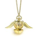 Harry Potter Watch Necklace Golden Snitch (gold plated)