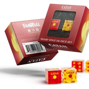 Catan Dice Set D6 Sharp Edge Resin