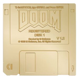 Дискетник «Doom Replik» с позолоченным покрытием, ограниченная серия