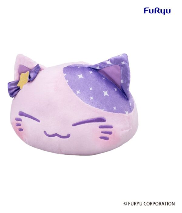 Nemuneko kass – suur pehme mänguasi, lilla, 35 cm