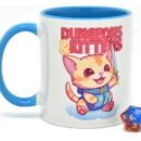 Подарочный набор Glassstaff: кружка и кубик D20 «Dungeons & Kittens»