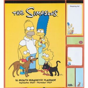 The Simpsons Magnetic Planner 2026/27 30 x 35 cm