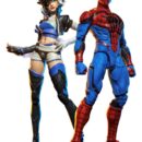 Набор из 2 фигурок Marvel Rivals Marvel Legends: Человек-паук и Луна Сноу, 15 см