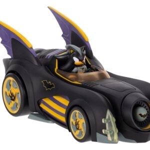 DC x Sonic – The Hedgehog Action Figure with Vehicle Shadow Batman & Batmobile 6 cm