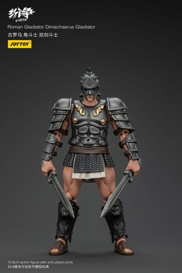 Strife tegelaskuju 1/18 Rooma gladiaator Dimachaerus Gladiator 11 cm