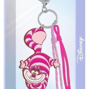Alice in Wonderland Charm Keyring Cheshire Cat Smile