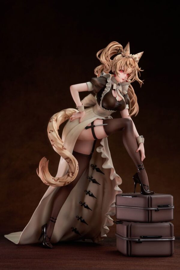 Originaalkujulise tegelase PVC-kuju 1/7 Battle Maid – teise liigi leopardkass Maria, 24 cm