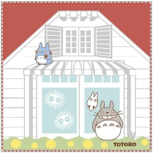 Studio Ghibli mini towel My neighbor Totoro Satsuki & Mei’s Haus 25 x 25 cm