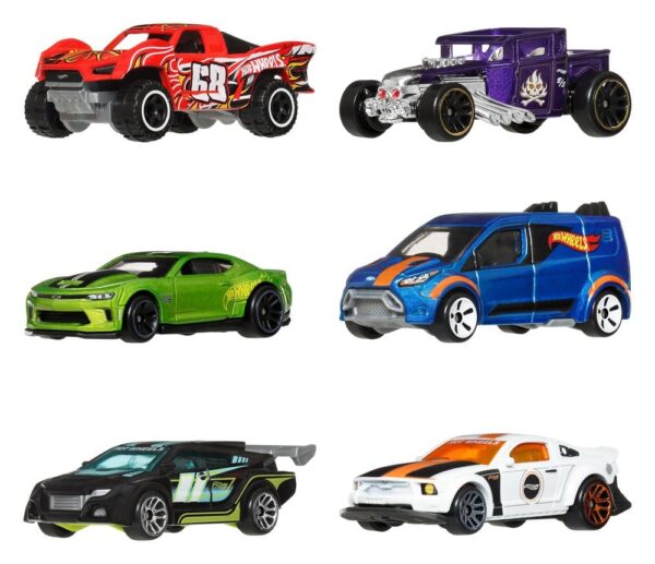 Hot Wheels Silver Series valatud mudelautode 6-pakk 1/64 Legends