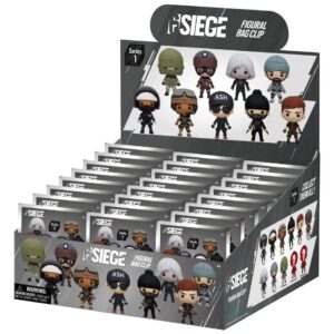 Six Siege 3D PVC Bag Clips Series 1 Display (24)