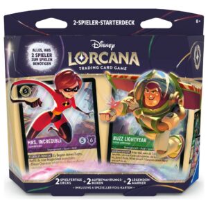 Начальный набор для игры в карточную игру «Disney Lorcana» на двоих игроков *Немецкое издание*