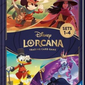 Disney Lorcana TCG-raamat „Ametlik kollektsionääride juhend: komplektid 1–4” *ingliskeelne versioon*