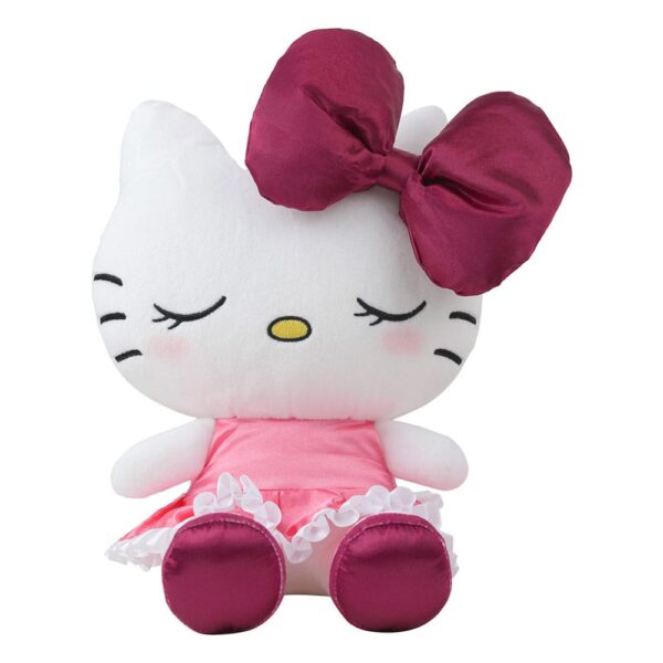 Sanrio  pehmeks mänguasi Hello Kitty punases sametkleidis, pikkus 22 cm