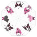 Зонт из серии «Sanrio Pink Black Party» с изображением Куроми и Май Мелоди, прозрачный