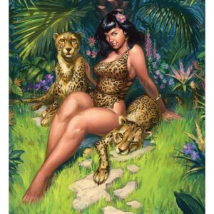 Bettie Page Fine Art Print Jungle Bettie 46 x 61 cm – unframed