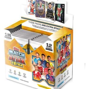 Коллекционные карточки «UEFA Champions League Match Attax Extra» 2025/26, дисплей с бустерами (32)