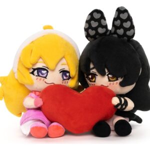 RWBY pehmed mängukujud, 2-pakk: Valentine’i päeval Yang ja Blake, 15 cm