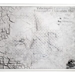 Jurassic Park III Excavation Map Velociraptor 27 cm