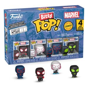 Spider-Man Bitty POP! vinüülfiguuride 4-pakk, 2. seeria, 2 cm