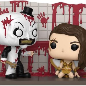 Terrifier 2 POP Moments Vinyl Figures Art vs Sienna 9 cm