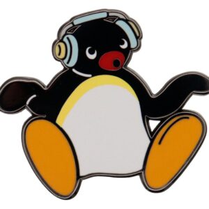 Pingu Pin Badge Headphones Limited Edition