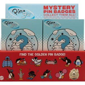 Pingu Mystery Pin Badges Blind Box Display (12)