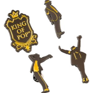 Michael Jackson Pin Badges Set (4)
