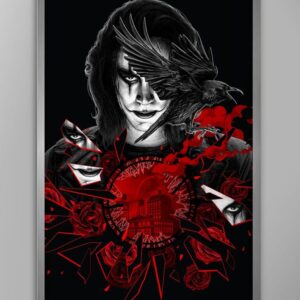 Художественный принт «Ворон», ограниченная серия, 51 × 76 см