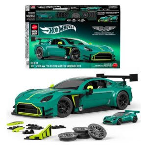 Hot Wheels Elite Mattel Brick Shop Building Set 1/16 ’24 Aston Martin Vantage GT3