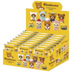 Rilakkuma 3D PVC Bag Clips Series 1 Blind Bag Display (24)