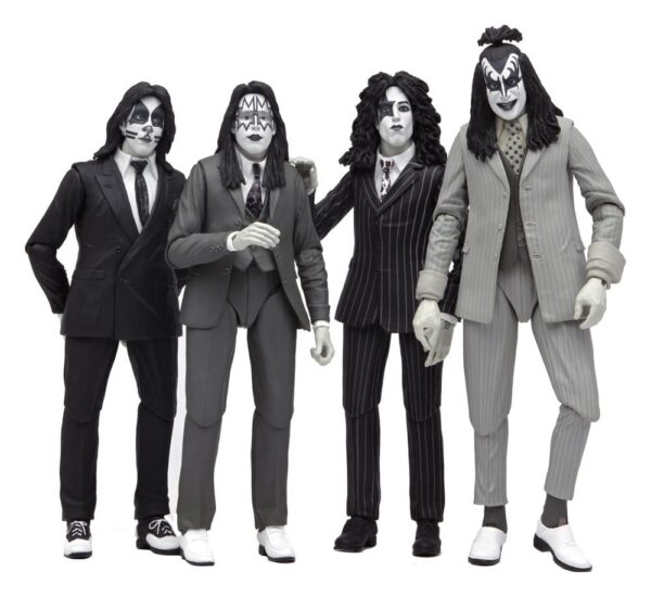 KISS Action Figures 4-Pack Dressed to Kill Album Cover 18 cm