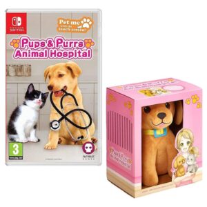 Pups & Purrs Animal Hospital Videogame with plush figure Dog