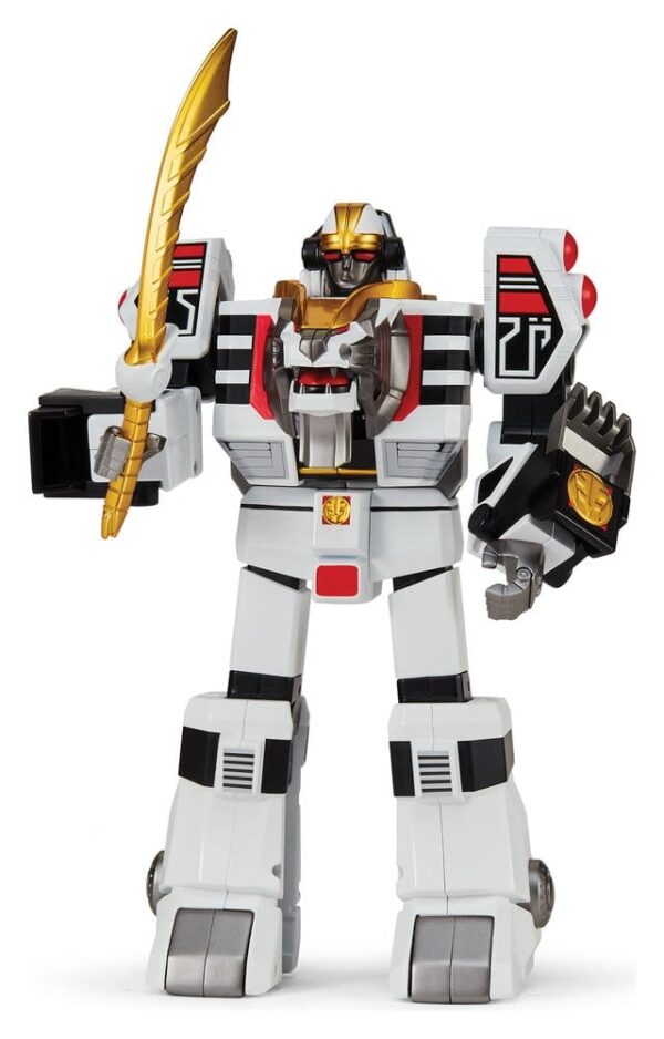 Mighty Morphin Power Rangersi valge Tigerzordi tegelaskuju, 25 cm
