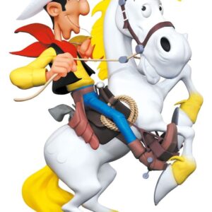 Lucky Luke Resin Statue Lucky Luke on Rearing Jolly Jumper 25 cm