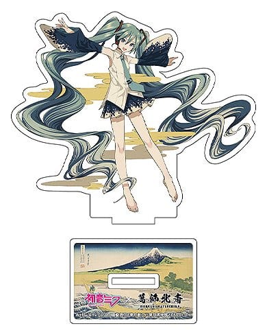 Hatsune Miku x Кацусика Хокусай — акриловая подставка iXima с вырезом «Эскиз залива Таго у Эдзири на Токайдо», 10 см (5)