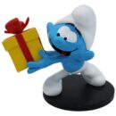 Smurfide kuju „Jokey Smurf kingitusega“, 10 cm
